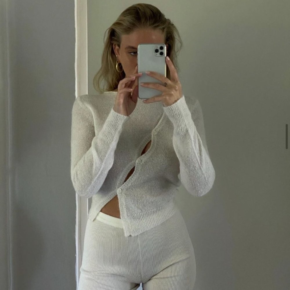 Jacquemus La Maille Pau Asymmetrical Cardigan